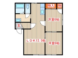 ガ－デンビレッジＡの物件間取画像